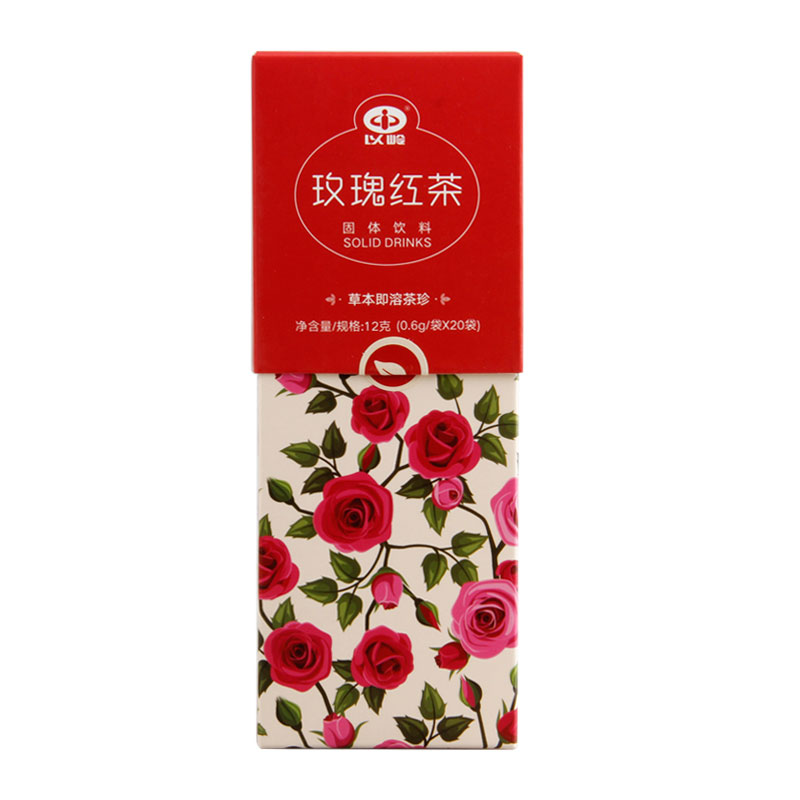 以岭玫瑰红茶茶珍(固体饮料)0.6克*20袋12克/盒