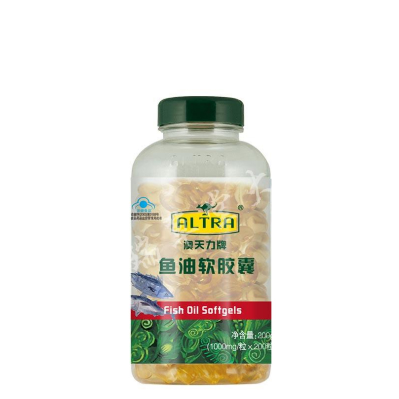 澳天力牌 鱼油软胶囊 1000mg*200粒