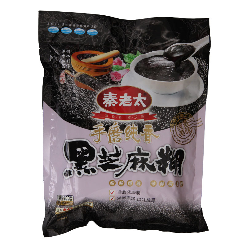 秦老太手磨纯香黑芝麻糊600g