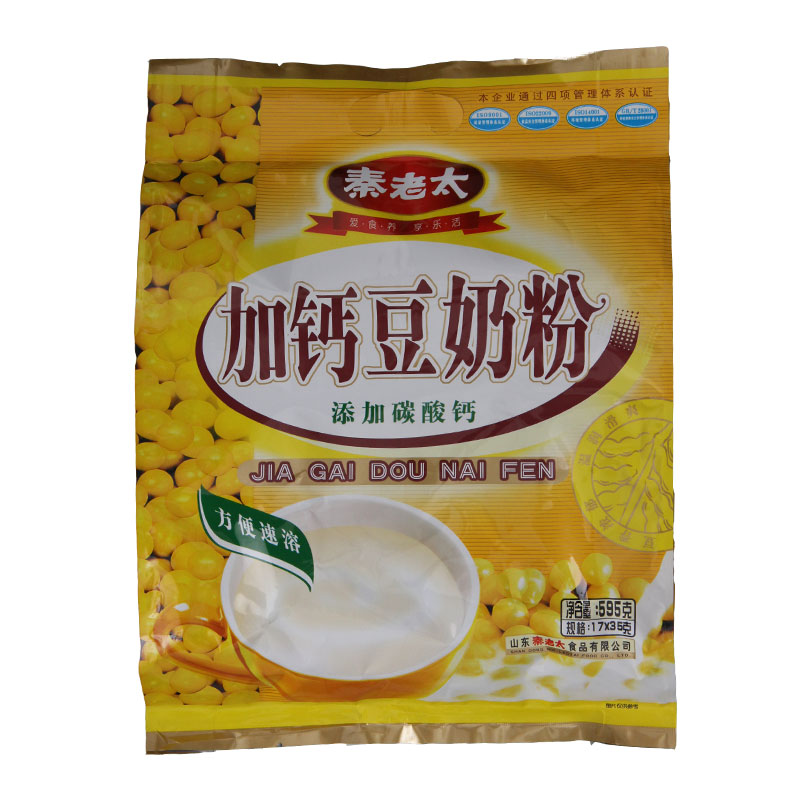 秦老太595g加钙豆奶粉