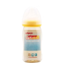 贝亲 宽口径 PPSU奶瓶240ml（黄色） 母婴