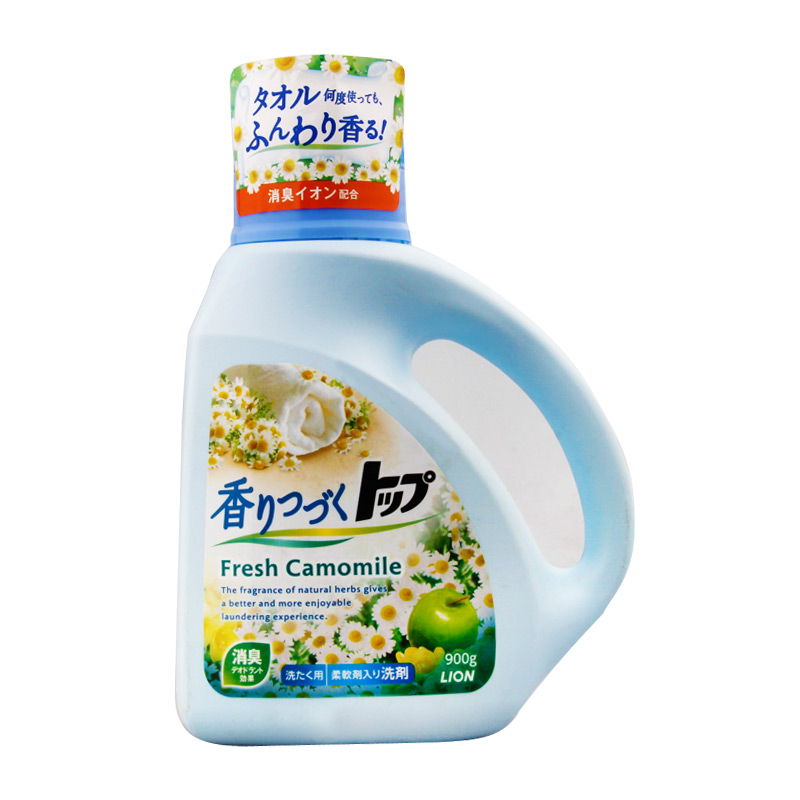 狮王top持久香氛柔顺洗衣液 洋甘菊香型 900g