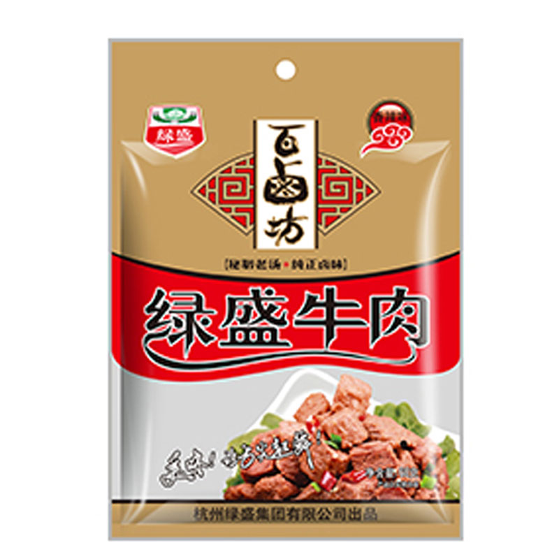 绿盛 百卤坊牛肉(香辣味)68g/袋 小零食