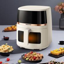 好物推荐】大宇  空气炸锅 DYKZ-5013E 暖阳白 5L 品质生活 健康生活家居 厨具