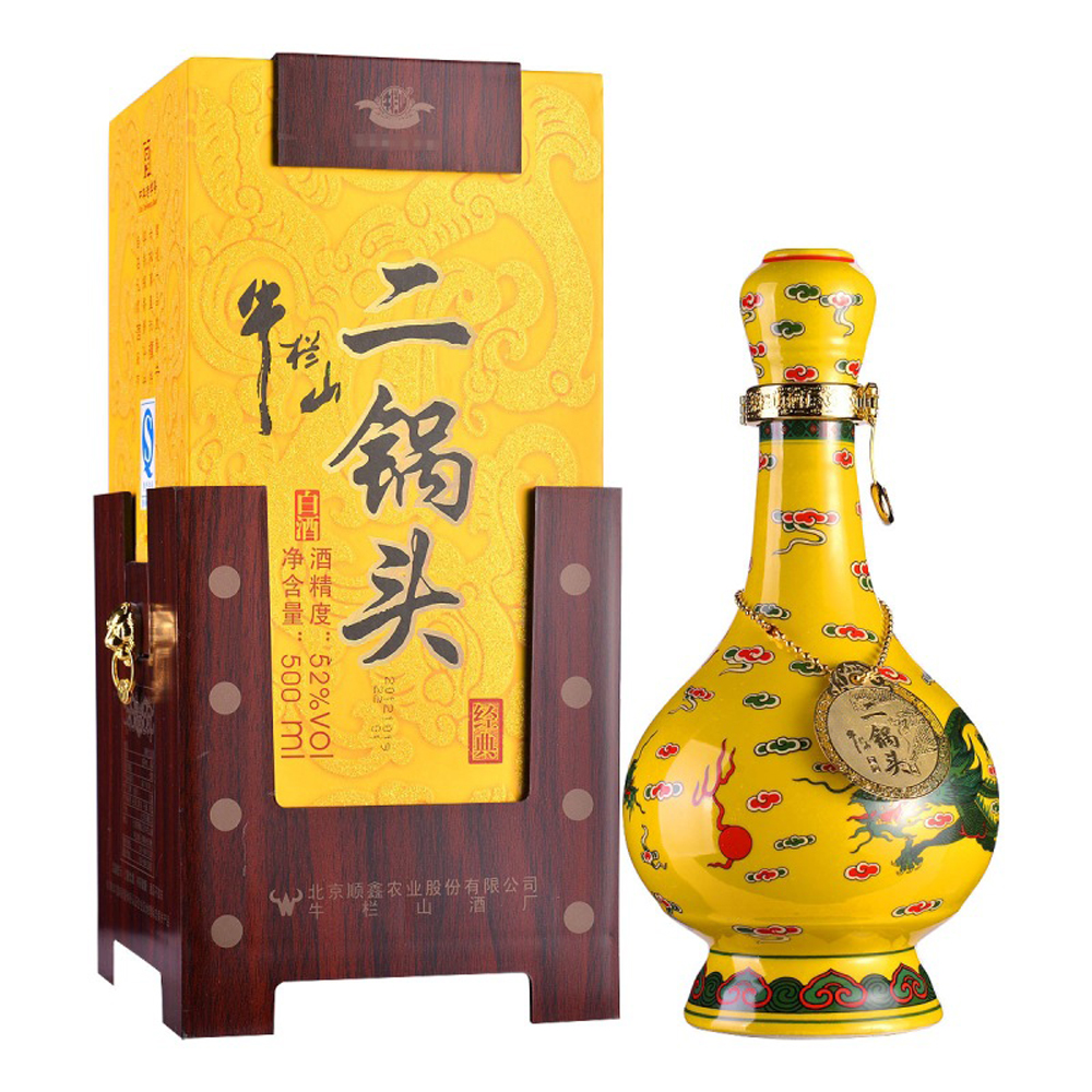 【牛栏山】经典二锅头52度白酒(黄龙[1×500ml/瓶]